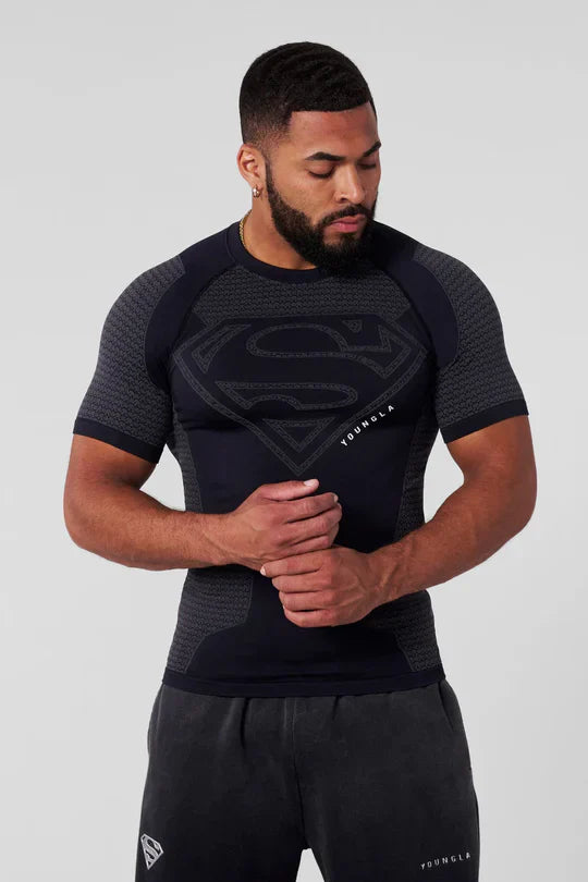 Superman Compression Tee – Black