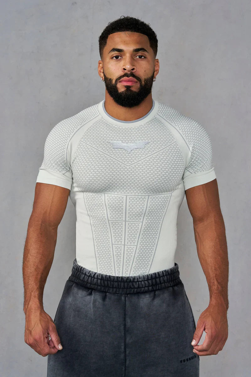 Batman Compression Tee – Off White