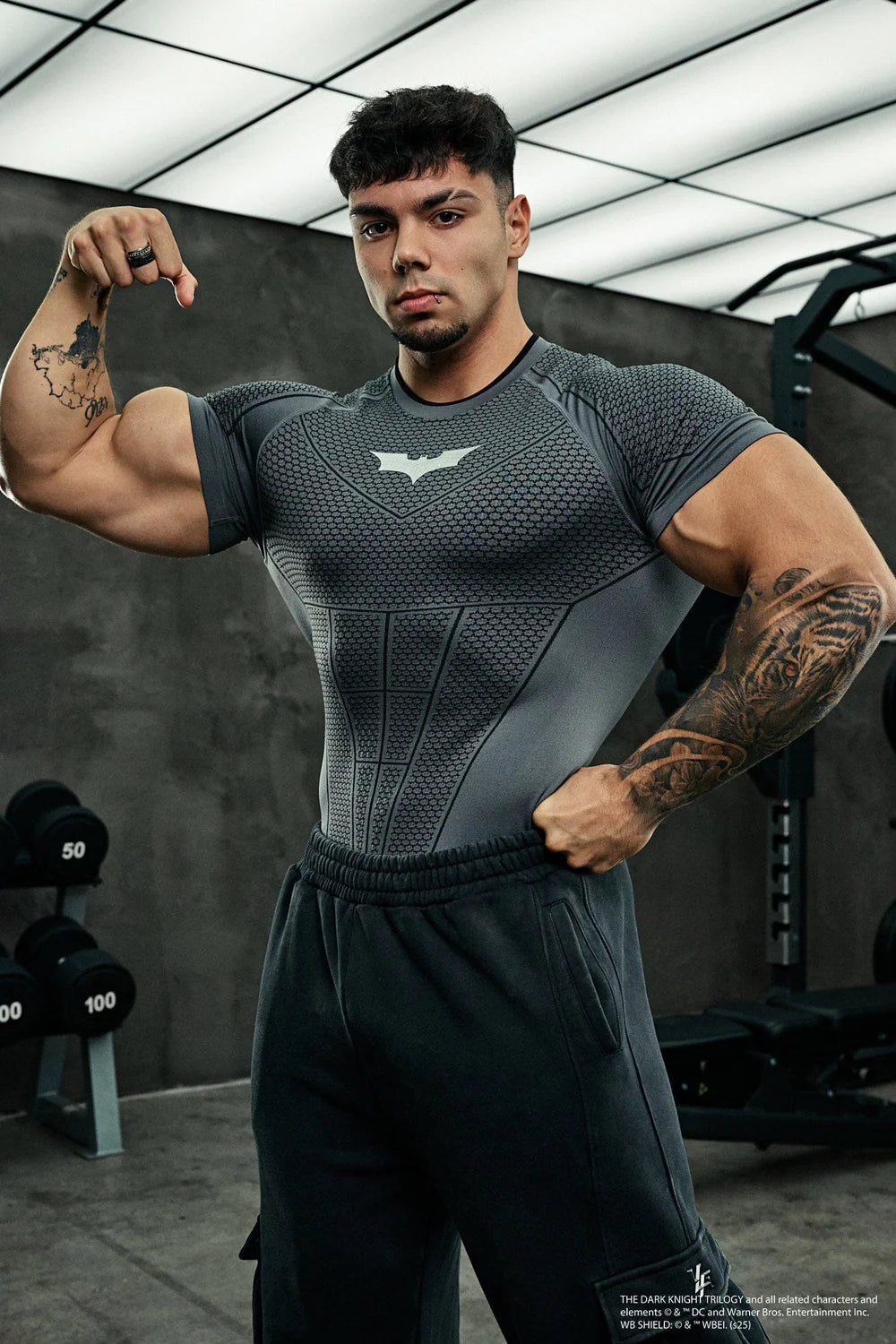 Batman Compression Tee – Dark Grey