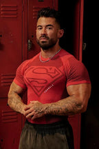 Superman Compression Tee – Red